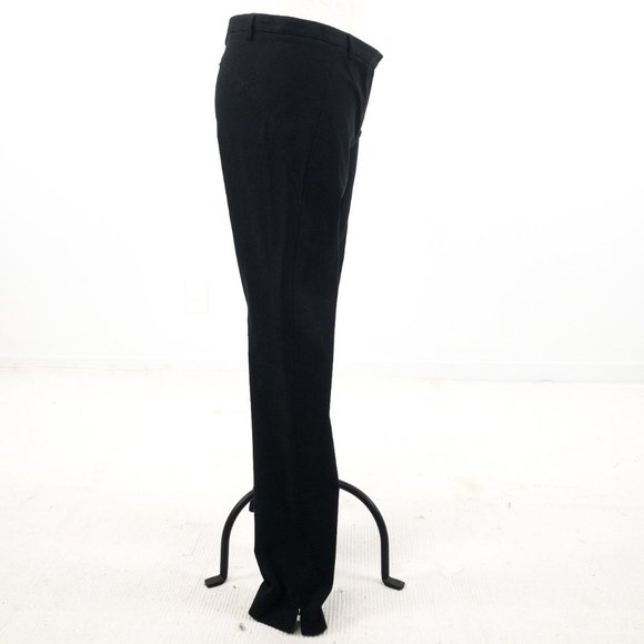 Theory Corduroy Pants 10 Stretch Straight Leg Cords Sexy Moto Black - Picture 8 of 12